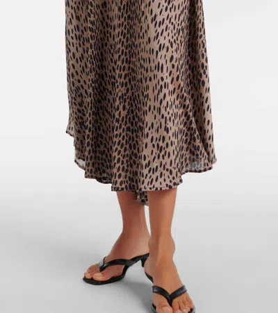 Rixo London Amina Printed Crêpe De Chine Midi Dress
