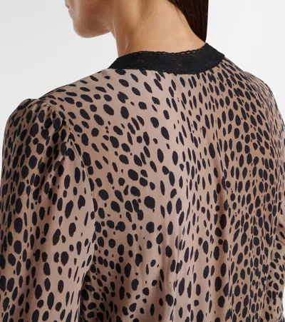 Rixo London Amina Printed Crêpe De Chine Midi Dress