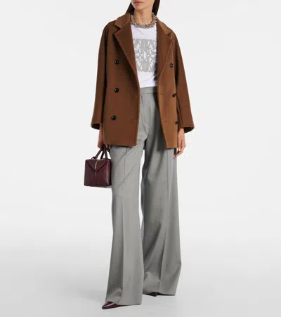 Max Mara Baden Virgin Wool Wide-leg Pants