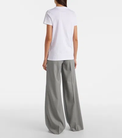 Max Mara Bravo Printed Cotton T-shirt In White