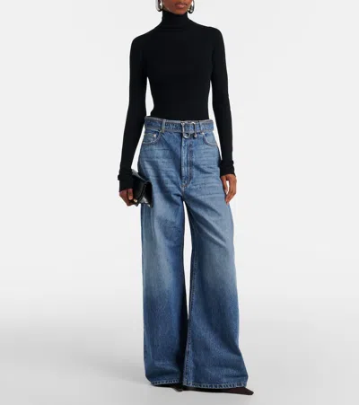 Sportmax Niagara Wool Turtleneck Sweater In Black