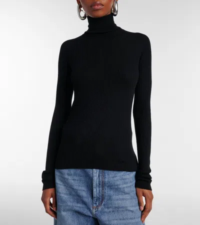 Sportmax Niagara Wool Turtleneck Sweater In Black
