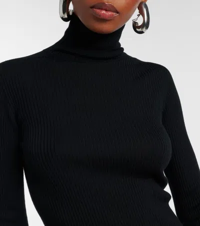 Sportmax Niagara Wool Turtleneck Sweater In Black