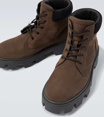 Moncler Peak City Leather Hiking Boots