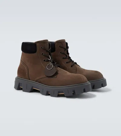 Moncler Peak City Leather Hiking Boots