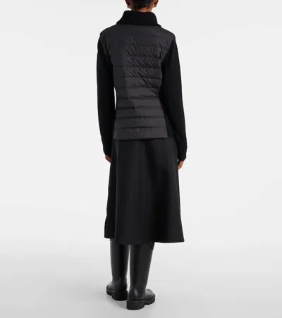 Moncler Quilted Ribbed Collar Long Sleeves Jacket