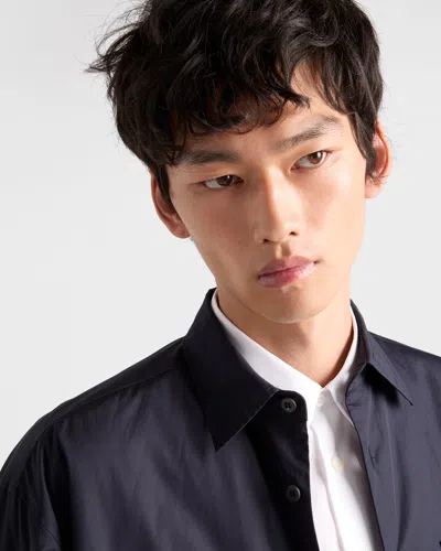 Prada Patch-pocket Cotton Shirt In White