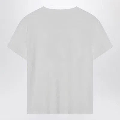 Acne Studios White Cotton T Shirt With Logo