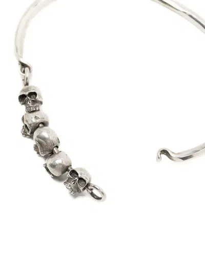 Werkstatt:münchen Skull Bracelet In Metallic