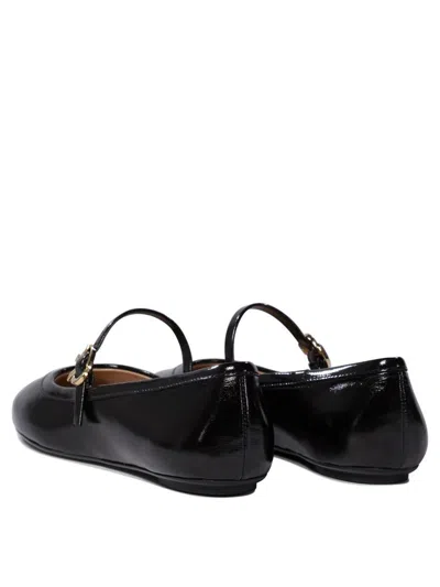 Gianvito Rossi Carla Leather Ballet Flats