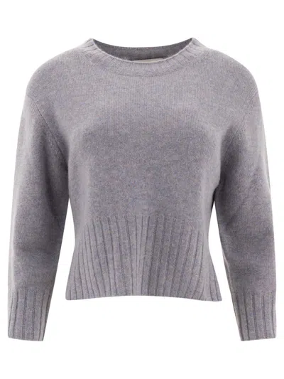 Loulou Studio Crew Neck Knitwear Long Sleeves In Gray