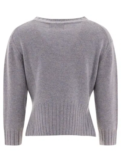 Loulou Studio Crew Neck Knitwear Long Sleeves In Gray