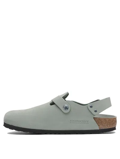 Birkenstock Mint Green Nubuck Leather Tokio Mules