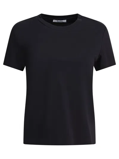 Max Mara Crew Neck Short Sleeves Tops In Black