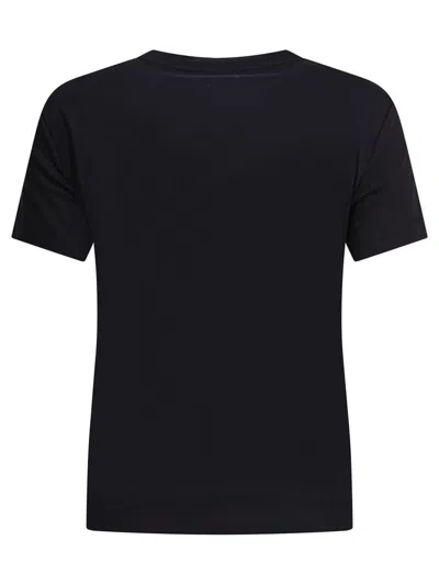 Max Mara Crew Neck Short Sleeves Tops In Black