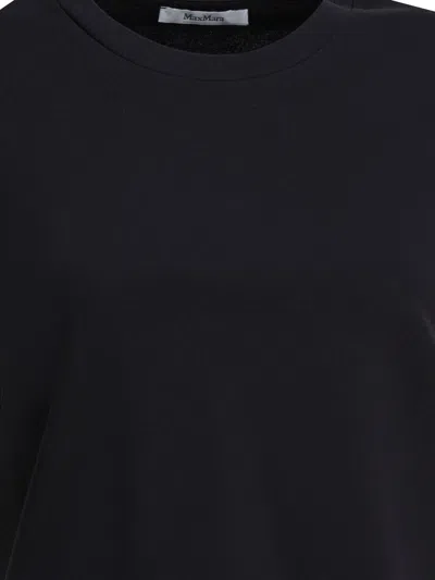 Max Mara Crew Neck Short Sleeves Tops In Black