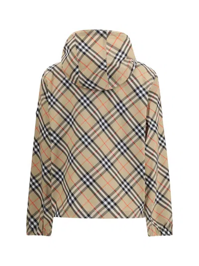 Burberry Women Archivio Check Waterproof Jacket In Multi