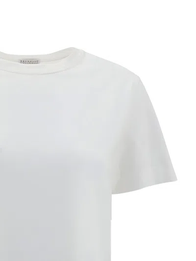 Brunello Cucinelli Monochrome T-shirt In White