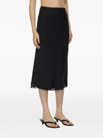 Totême Satin Midi Slip Skirt