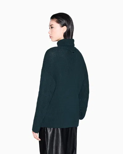 Armani Exchange Turtlenecks In Blue