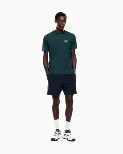 Ea7 Tennis Pro Shorts In Ventus7 Technical Fabric In Black
