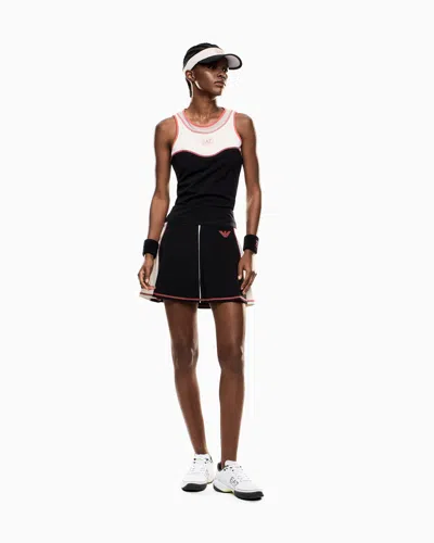 Ea7 Tennis Pro Top In Ventus7 Technical Fabric In Multi
