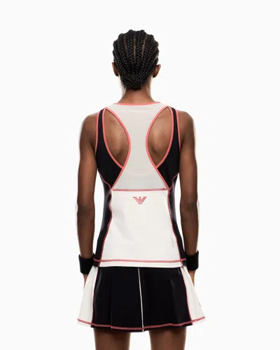 Ea7 Tennis Pro Top In Ventus7 Technical Fabric In Multi
