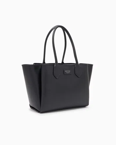 Emporio Armani Large Shopper Bag With Palmellato Finish
