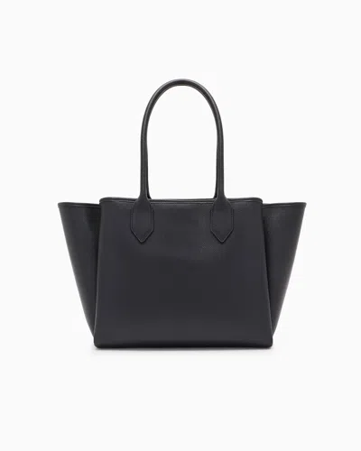 Emporio Armani Large Shopper Bag With Palmellato Finish