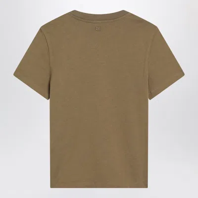 Ami Alexandre Mattiussi Ami Paris Bronze Ami De Coeur T Shirt In Brown