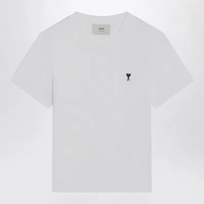 Ami Alexandre Mattiussi Ami Paris Ami Paris De Coeur Cotton T-shirt In White