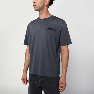 Amiri Men Cotton T-shirt With Embroidery