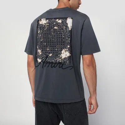Amiri Men Cotton T-shirt With Embroidery