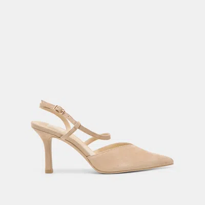 Dolce Vita Kamra Heels Camel Suede In Brown