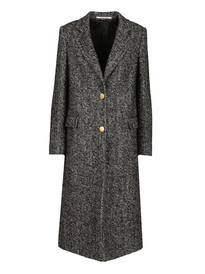 Tagliatore Amanda Long Coast Grey Coats Grey In Gray