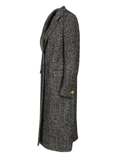 Tagliatore Amanda Long Coast Grey Coats Grey In Gray