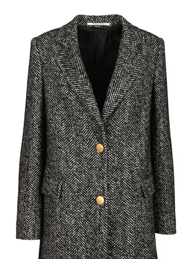 Tagliatore Amanda Long Coast Grey Coats Grey In Gray