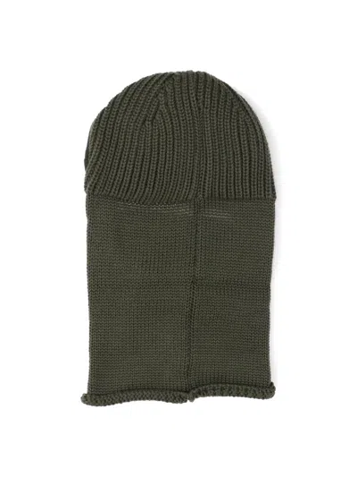 C.p. Company Wool Balaclava In Green