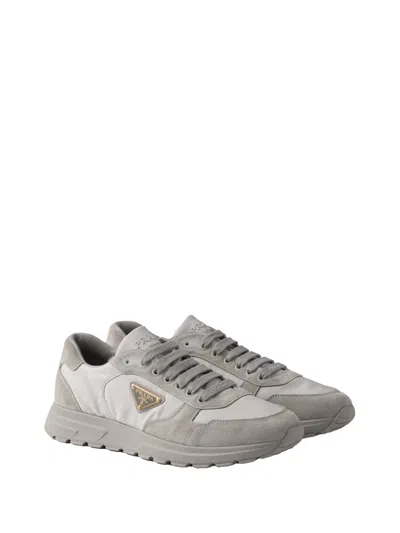Prada Prax 2.0 Re-nylon And Suede Sneakers