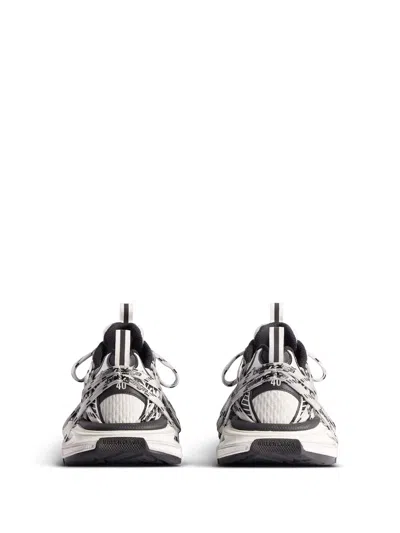 Balenciaga Lace-up Logo Sneakers In White