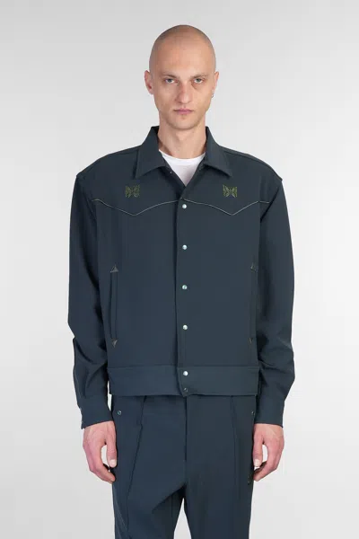 Needles Cowboy Butterfly-embroidered Jacket In Green