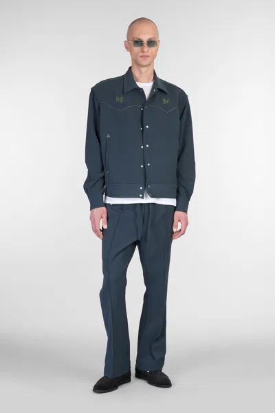 Needles Cowboy Butterfly-embroidered Jacket In Green