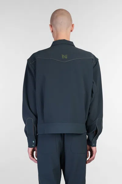 Needles Cowboy Butterfly-embroidered Jacket In Green