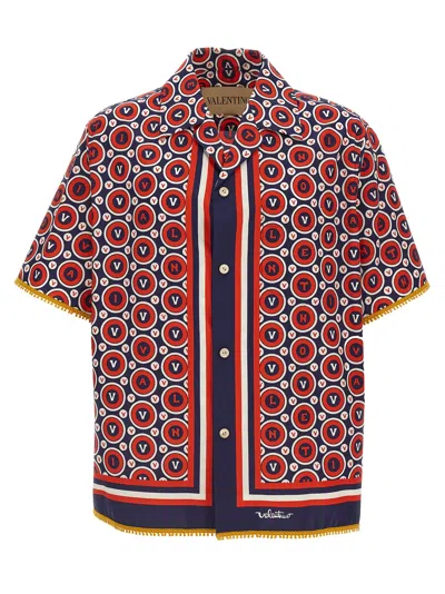 Valentino Bulles Royales Cotton Shirt In Multi