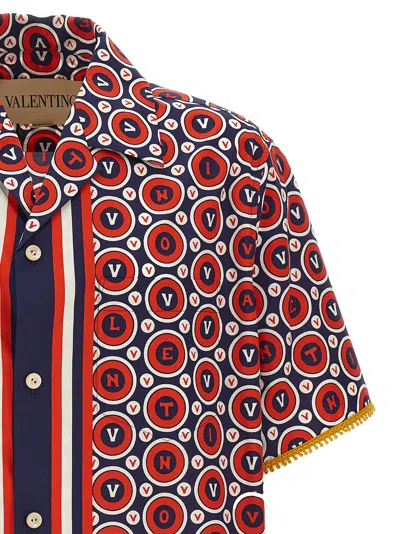 Valentino Bulles Royales Cotton Shirt In Multi
