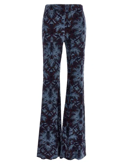 Etro Slim Flared Pants In Multi