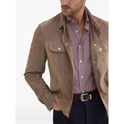 Brunello Cucinelli Gingham-pattern Shirt In Multi
