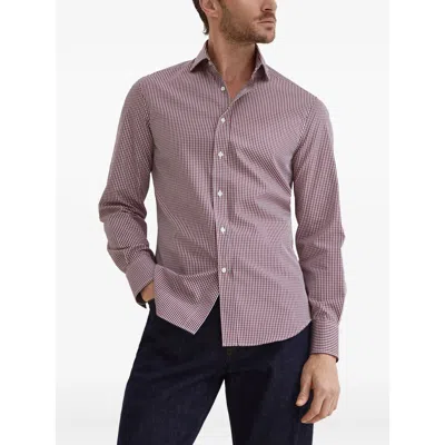 Brunello Cucinelli Gingham-pattern Shirt In Multi