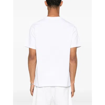 Casablanca White Crewneck T-shirt With Logo On The Front