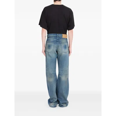 Mm6 Maison Margiela Denim Wide-leg Jeans In Blue